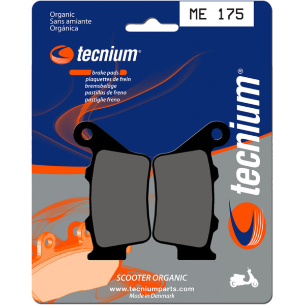 TECNIUM Scooter Organische Bremsbeläge - ME175 für BMW C400GT, C400X, C1125 passend für BMW C1  125 C1 2000, 15 PS, 11 kw