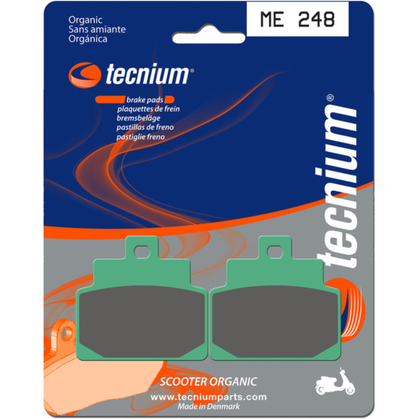 TECNIUM Scooter Organische Bremsbeläge - ME248 für Aprilia HABANA125, LEONARDO125, LEONARDO150