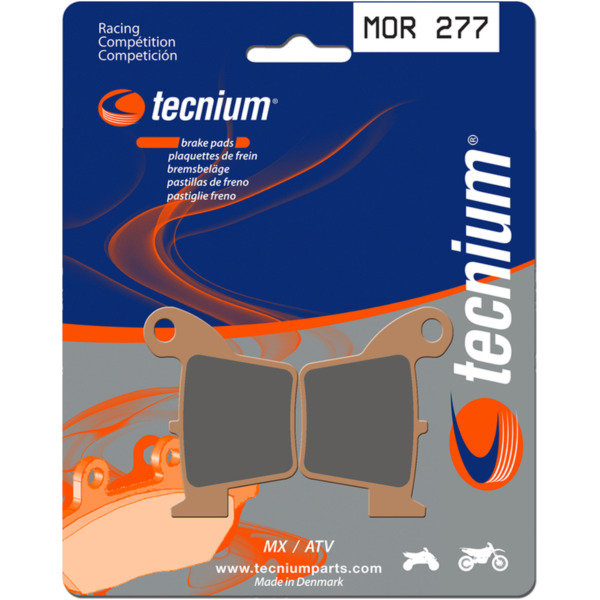 TECNIUM Racing MX/ATV Sintered Metal Brake pads - MOR277 for TM Racing MX100JUNIOR, MX85, SMX85