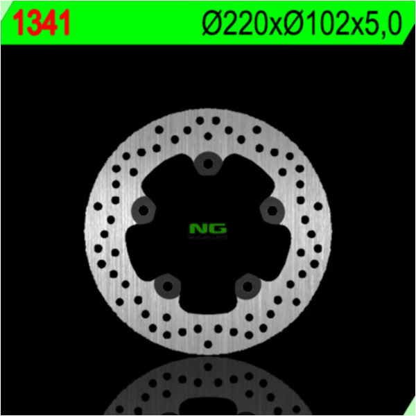 NG BRAKES Bremsscheibe starr - 1341 für Aprilia RS125, RS250, RS660 BMW C1125, C1200 passend für BMW C1  125 C1 2000, 15 PS, 11 kw