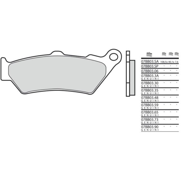 BREMBO Street Sintermetall Bremsbeläge - 07BB03LA für BMW, Honda, KTM passend für BMW C1  125 C1 2000, 15 PS, 11 kw