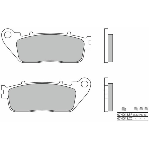BREMBO Street Sintered Metal Brake pads - 07HO13SP for Honda CB1000R, VFR1200F, VFR800