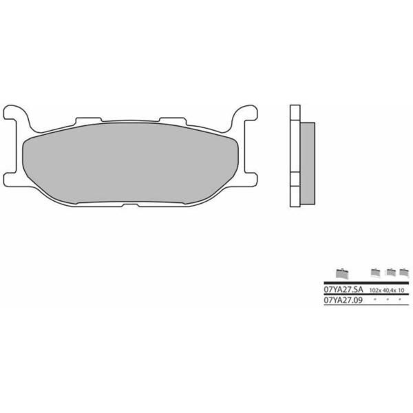 BREMBO Street Sintermetall Bremsbeläge - 07YA27SA für Yamaha SCR950, SR400, XJ600N