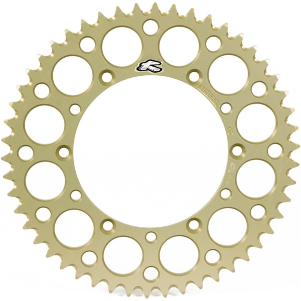 RENTHAL Aluminium Ultra-Light Self-Cleaning Hard Anodized Rear Sprocket - 520 for Yamaha TT-R125, WR125, WR250 150U-520-49GBHA