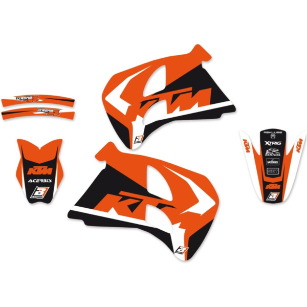 BLACKBIRD Dream Graphic 4 Deko-Kit für: KTM für 125EGS, 125EXC, 125LC2