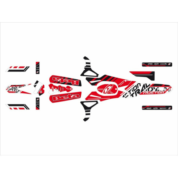 Deko-Kit Traction Schwarzbird für: Beta REV3 125/200/250 für REV31252T, REV32002T, REV32502T 2T01E