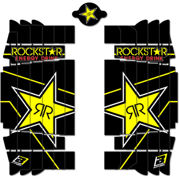BLACKBIRD Rockstar Energy Radiator Louvers Graphic Kit for: Husqvarna TC/FC for FC250, FC350, FC450