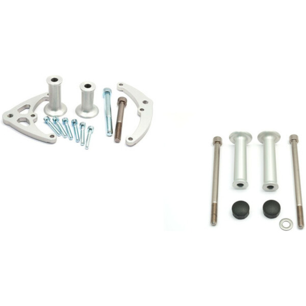 LSL Crash-Pads Fitting Kit alu for: Kawasaki Z650