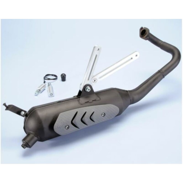 POLINI Original komplette Auspuffanlage - Edelstahl schwarz SYM 2TPS für Kymco, Aeon