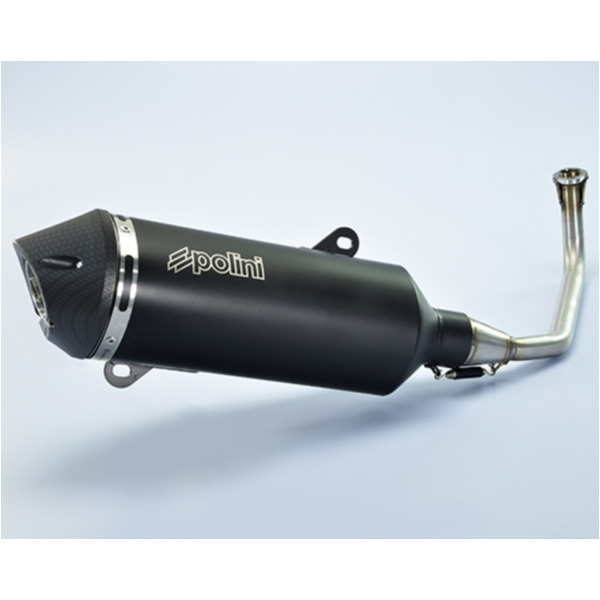 POLINI Maxi-Scooter Full Exhaust System - Black Aluminium Honda for SH125