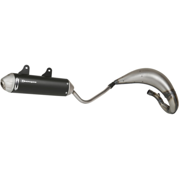 TECNIGAS E-Nox komplette Auspuffanlage - Aluminium schwarz für: BETA €3/€4 für RR50ENDURO, RR50MOTARD