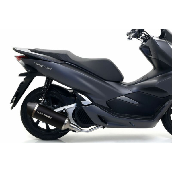 MALOSSI RX komplette Auspuffanlage - Aluminium schwarz Carbon PCX 125 €4 für Honda