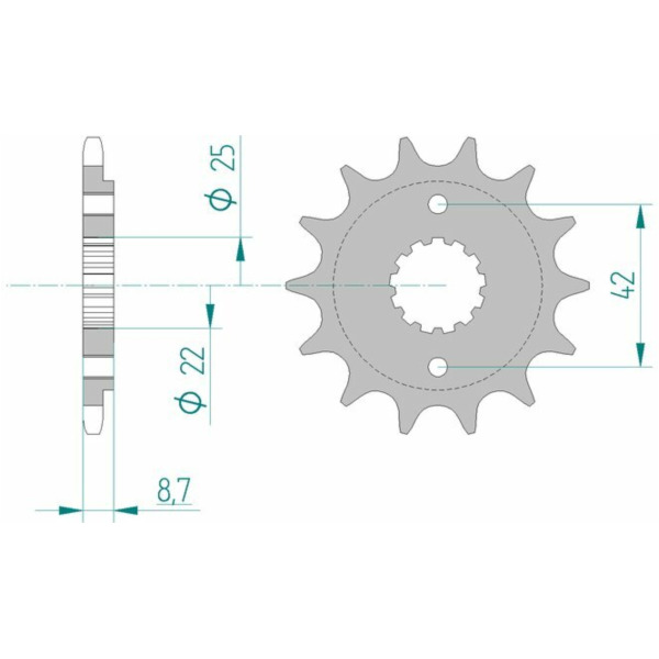 AFAM Steel Standard Front Sprocket 24501 - 520 for Kawasaki ESTRELLA250, GPZ400, GPZ500 24501-17 fitting for Kawasaki GPZ  500 EX500D 1998, 60/50/34/27 PS, 44/37/25/20 kw