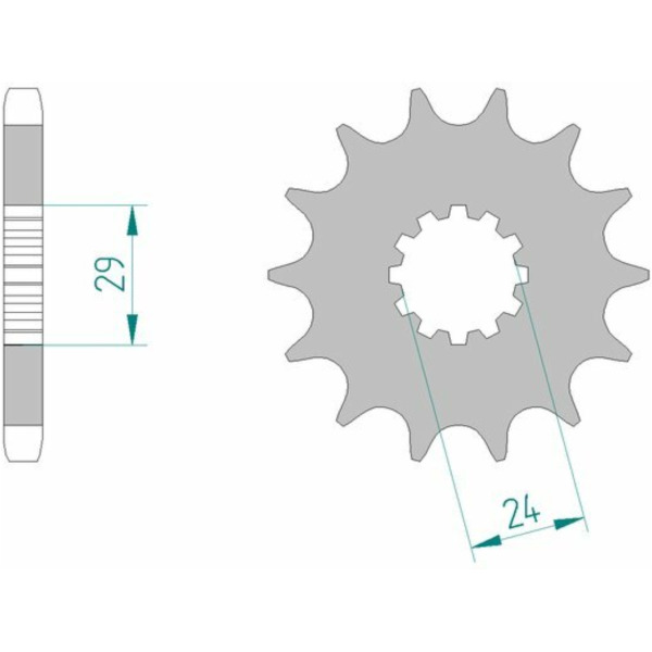AFAM Standard Stahlritzel vorne 24601 - 530 für Kawasaki GPZ750, GPZ900, NINJAZX-12R 24601-16