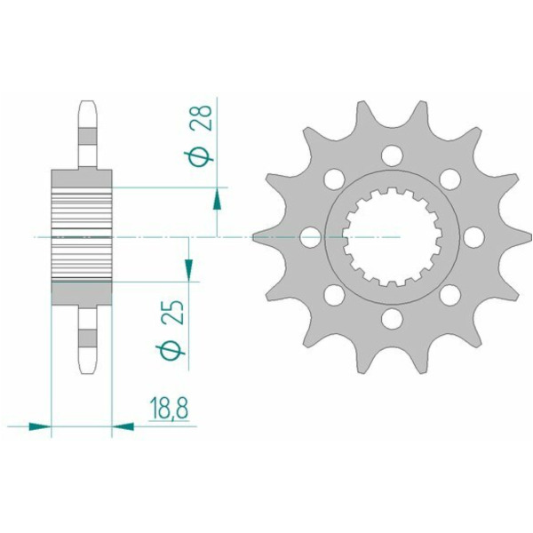 AFAM Standard Stahlritzel vorne 61601 - 520 für Aprilia RSV1000