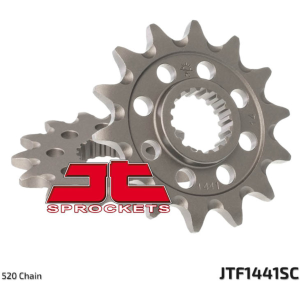 JT SPROCKETS Selbstreinigendes Stahlritzel vorne 1441 - 520 für Suzuki RMX450, RM-Z450 JTF1441.14SC