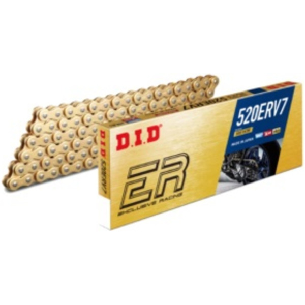 D.I.D 520ERV7 X-Ring Drive Chain 520 for Honda, Yamaha, Ducati 4525516361187 fitting for Kawasaki GPZ  500 EX500D 1998, 60/50/34/27 PS, 44/37/25/20 kw