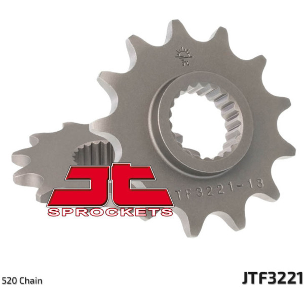 JT SPROCKETS Steel Standard Front Sprocket 3221 - 520 for Polaris 3002X4, 3004X4, 350LTRAILBOSS JTF3221.12