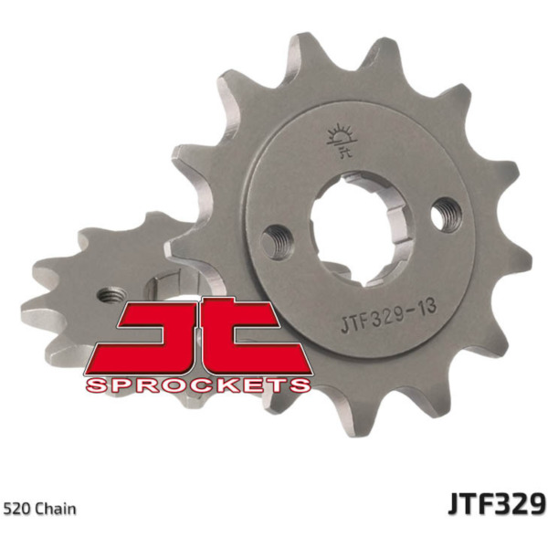 JT SPROCKETS Steel Standard Front Sprocket 329 - 520 for Honda CA125, MBX125, MTX125 fitting for Honda CA Rebel 125 JC24 1995, 11 PS, 8,1 kw