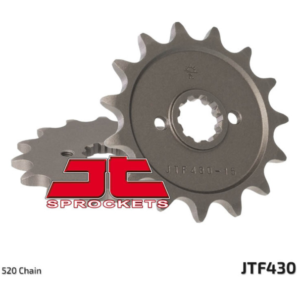 JT SPROCKETS Standard Stahlritzel vorne 430 - 520 für Suzuki GS250, GSX250, GT250 Kawasaki KX250F JTF430.15