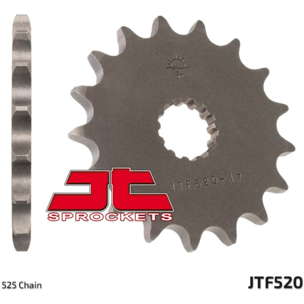 JT SPROCKETS Standard Stahlritzel vorne 520 - 525 für Suzuki, Kawasaki, Triumph passend für Suzuki GSX-R  750 GR7BB 1992, 100/112 PS, 74/82 kw