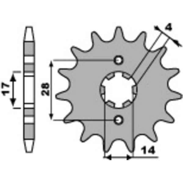 PBR Steel Standard Front Sprocket 2107 - 420 2107.15.18NC