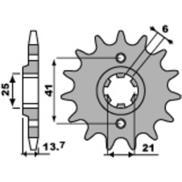 PBR Steel Standard Front Sprocket 268 - 530 for Honda VF400F