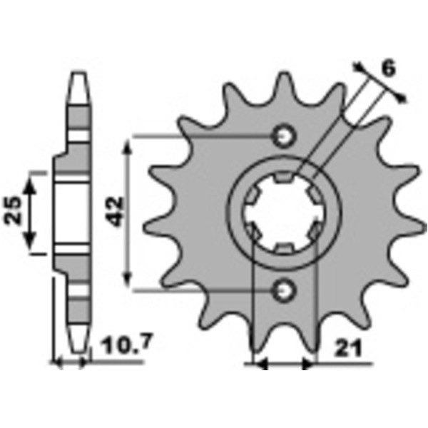 PBR Standard Stahlritzel vorne 338 - 530 für Honda CB500, CB550, CB650
