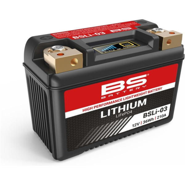 BS BATTERY Lithium-Ionen-Batterie - BSLI-03 für SYM, Honda, Suzuki