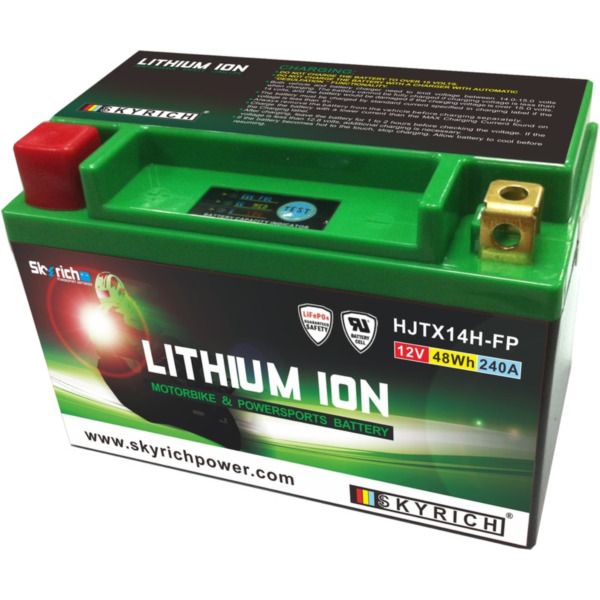 SKYRICH Lithium-Ionen-Batterie - LTX14 für Honda, Kawasaki, Aprilia passend für Piaggio MP3  400 M64200 2010, 32,6 PS, 24 kw