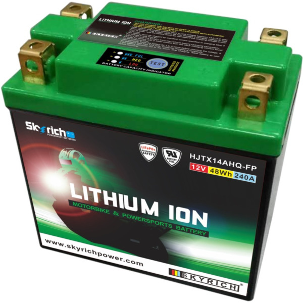 SKYRICH Lithium-Ionen-Batterie - LTX14L für Polaris, Triumph, Aprilia passend für Kawasaki KEF Lakota Sport 300  2002, 21,5 PS, 15,8 kw
