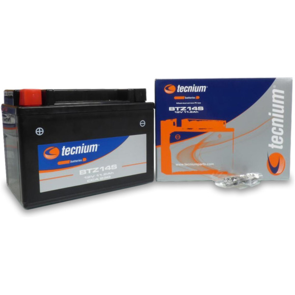 TECNIUM Battery Maintenance Free Factory Activated - BTZ14S for Honda, KTM, Yamaha