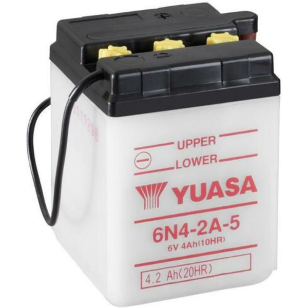 YUASA Konventionelle Batterie ohne Säurepack - 6N4-2A-5 für Yamaha DT80