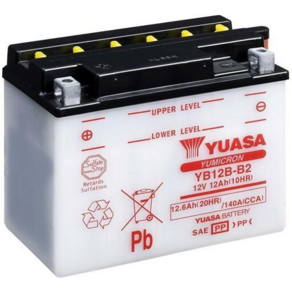 YUASA Konventionelle Batterie ohne Säurepack - YB12B-B2