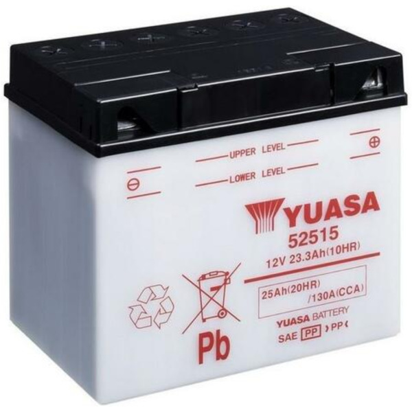 YUASA Battery Conventional without Acid Pack - 52515 for BMW 90S, K100LT, K100RS