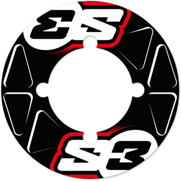 S3 Kettenradaufkleber 41/42/43/44 Zähne rot