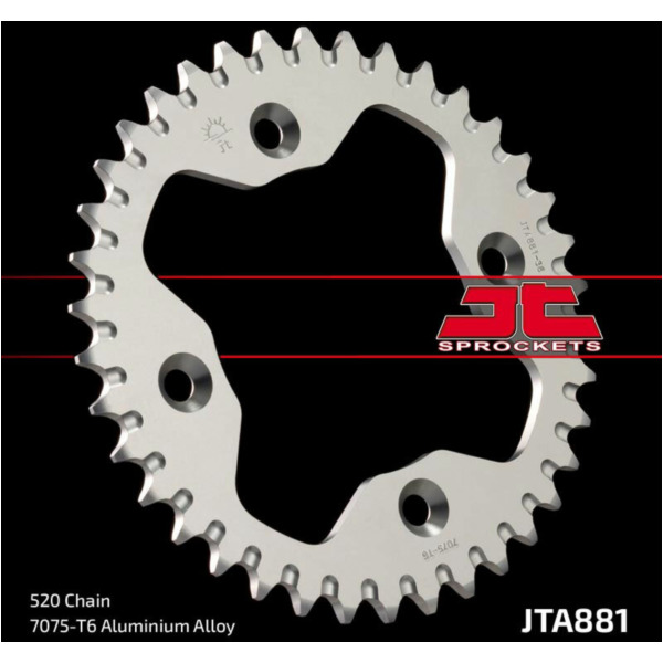 JT SPROCKETS Aluminium Ultraleichtes Kettenrad 881-520