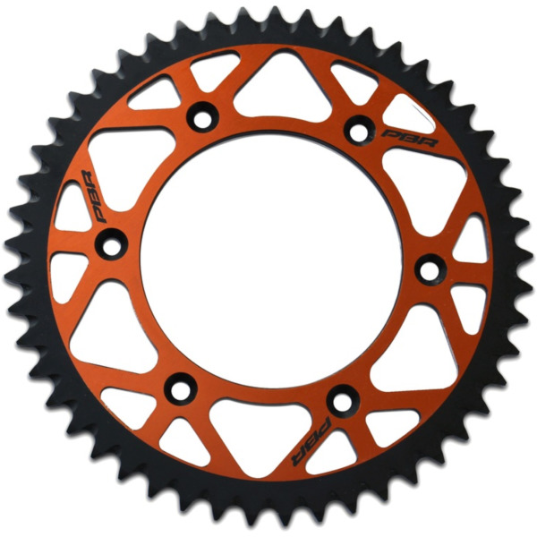 PBR Twin Color Aluminium Ultra-Light Self-Cleaning Hard Anodized Rear Sprocket 899 - 520 for KTM, Husaberg, Husqvarna 899 50 TC6