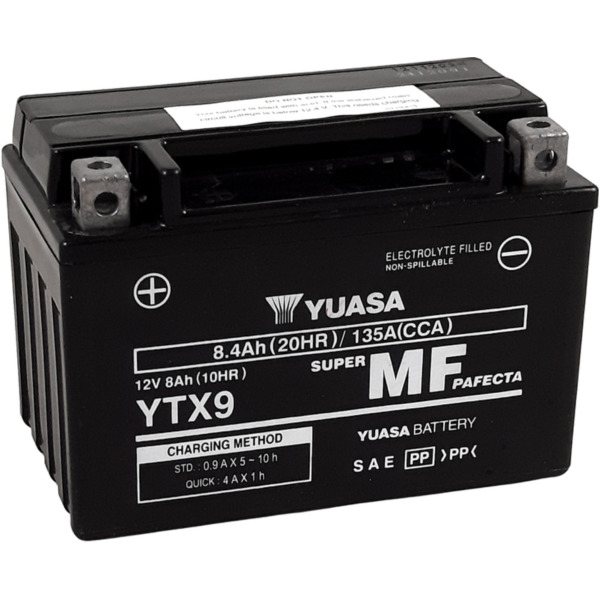 YUASA W/C Battery Maintenance Free Factory Activated - YTX9 FA für Honda, KTM, Kawasaki