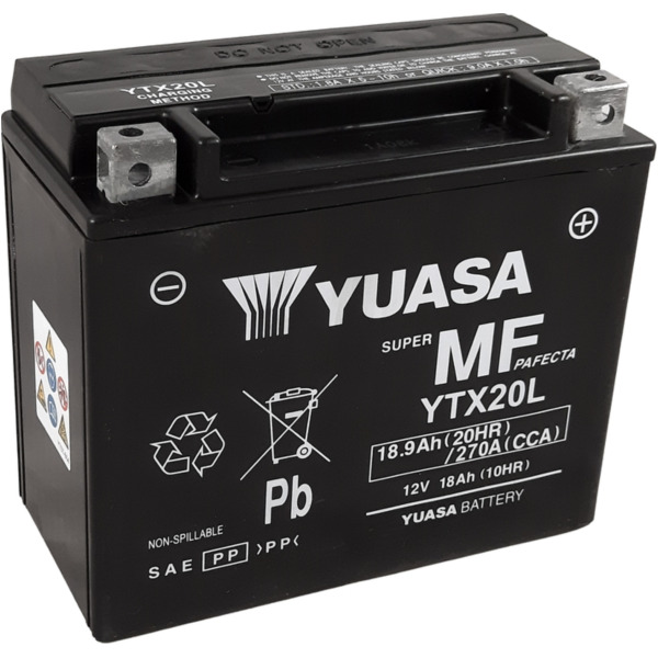 YUASA W/C Battery Maintenance Free Factory Activated - YTX20L FA für CAN AM, für: Kymco, Arctic CAT