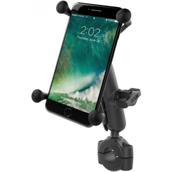 RAM MOUNTS X-Grip® Medium Arm Phone Holder with Medium Handlebar Base - Large Phones für Honda, Yamaha, Suzuki passend für BMW C1  125 C1 2000, 15 PS, 11 kw