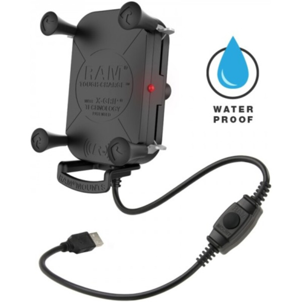RAM MOUNTS Tough-Charge™ X-Grip® Waterproof Wireless Charging Phone Holder - B Size Ball
