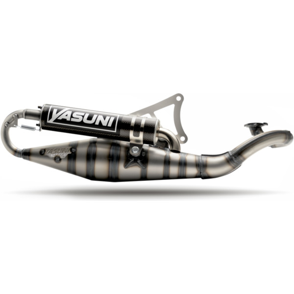 YASUNI Carrera 10 Full Exhaust System Carbon - Minarelli Horizontal for Yamaha, Aprilia, MBK