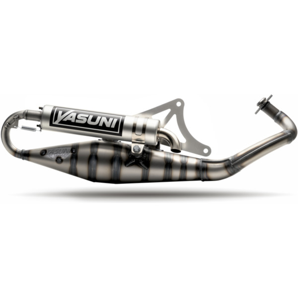 YASUNI Carrera 10 Full Exhaust System Aluminium - for: Piaggio for NRG50, NTT50, TYPHOON50 Gilera RUNNER50, STALKER50