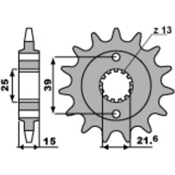 PBR Steel Standard Front Sprocket 2128 - 520