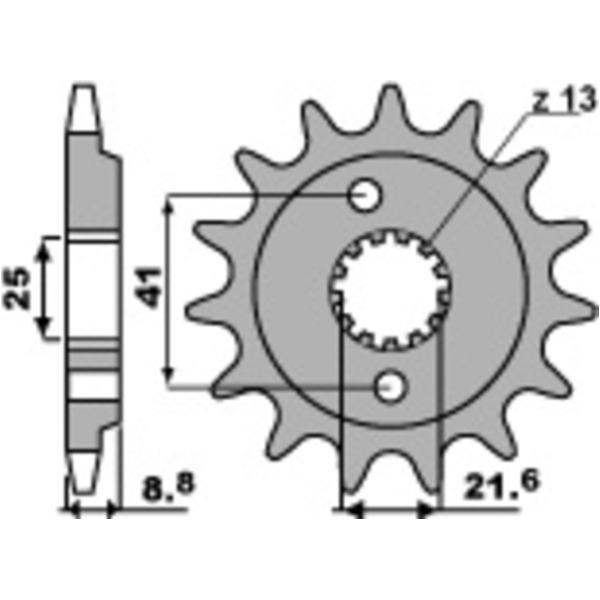 PBR Standard Stahlriztel vorne 350 - 520 350.15.18NC