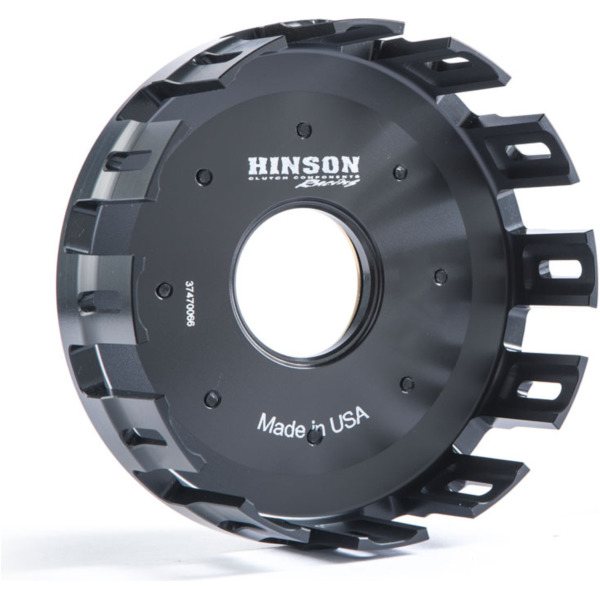 HINSON Billetproof® Aluminium Clutch Basket with Cushions - for: Kawasaki KX450