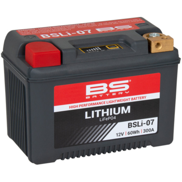 BS BATTERY Lithium-Ionen-Batterie - BSLI-07 für Kawasaki, Suzuki, BMW passend für Piaggio MP3  400 M64200 2010, 32,6 PS, 24 kw
