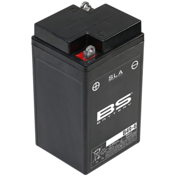 BS BATTERY für: AGM SLA vorgeladen - wartungsfrei - B49-6 für BMW R25/2, R25/3, R51/2