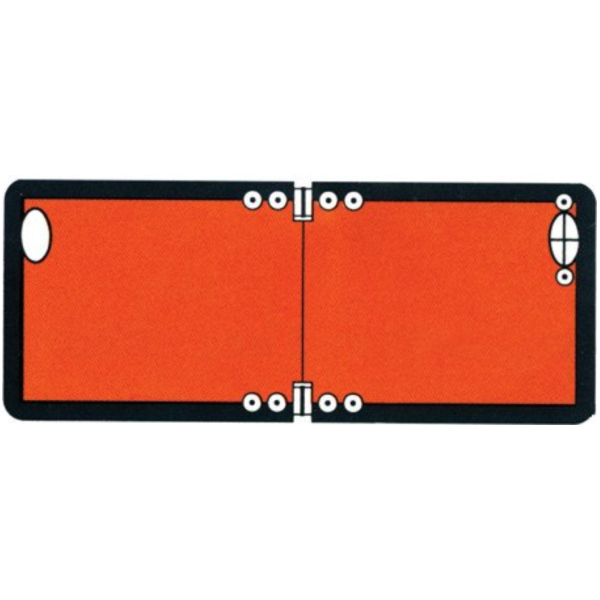 Warning sign folding. 300X120
